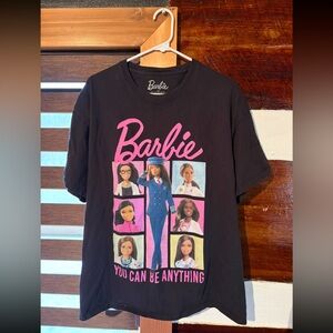Barbie Black and Pink Graphic Tee Shirt
